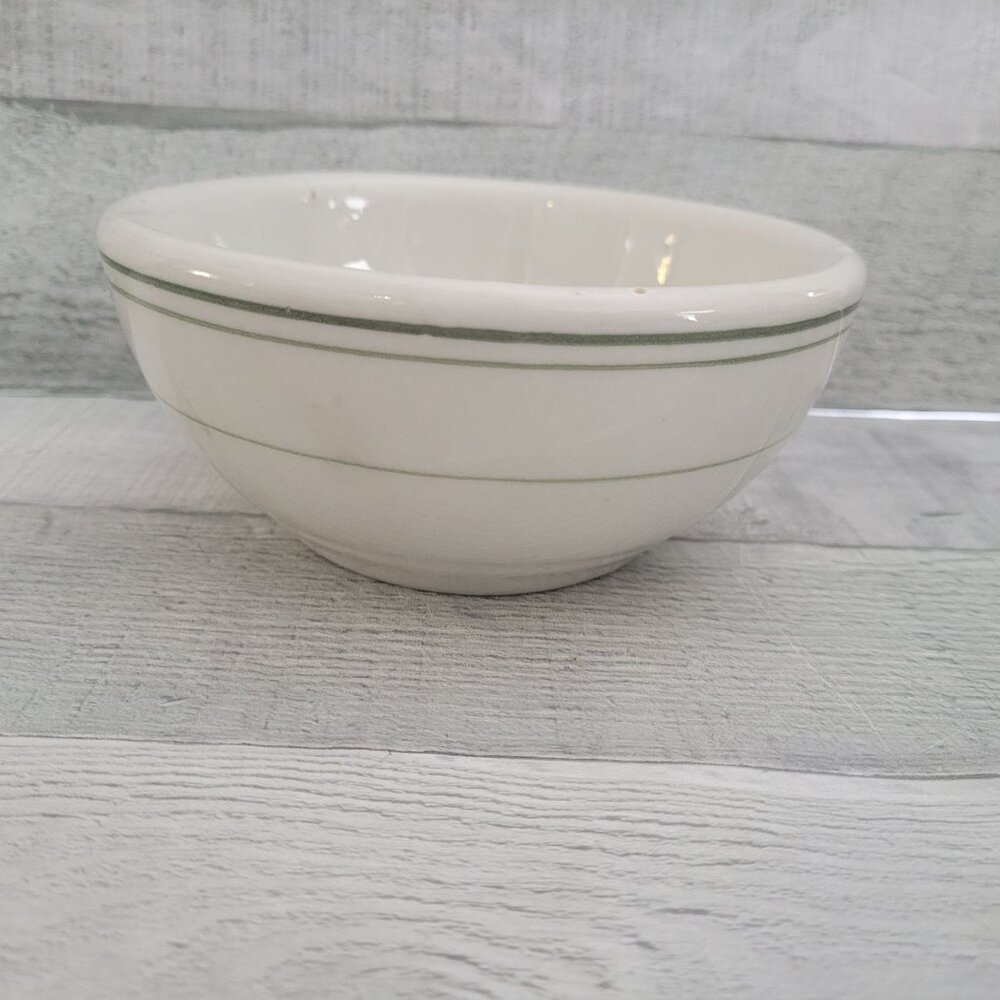 Vintage Sterling China White Ceramic Bowl 4.5" Diameter Restaurant Ware Dish